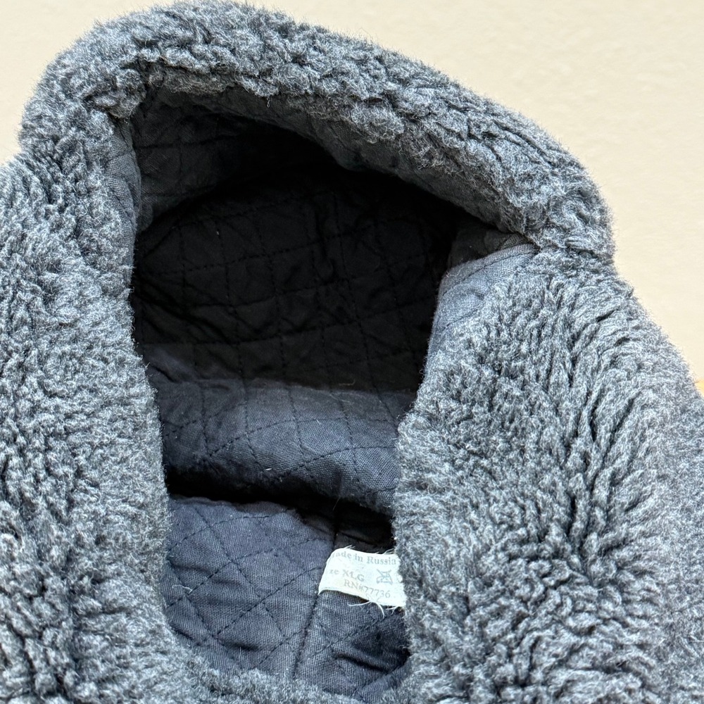 Wool Blend Made in Russia Earflap Trapper Hat Cap Kids Size XLG - Picture 10 of 12
